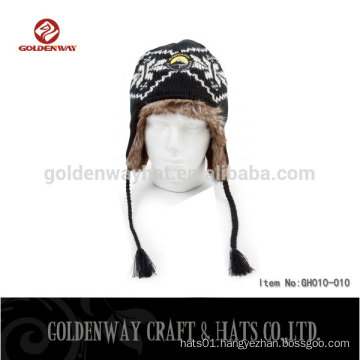 2016 fashion girl pom pom Winter Hats Cheap Custom Wholesale Acrylic Beanie Hat with logo